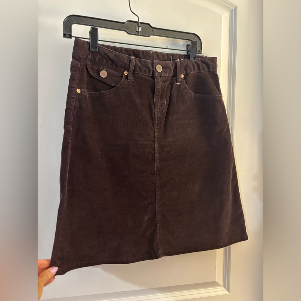 Gap Classic Brown Corduroy A-Line Skirt - Women Sz 2